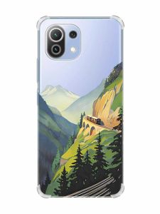 Чохол з потовщеними кутами на Xiaomi Mi 11 Lite :: Пейзаж. Гори (принт 87)