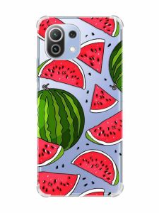 Чохол з потовщеними кутами на Xiaomi Mi 11 Lite :: Кавуни (принт 341)