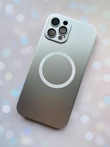Ультратонкий чохол MagSafe на iPhone 12 Pro Max із додатковим захистом камер :: Срібний