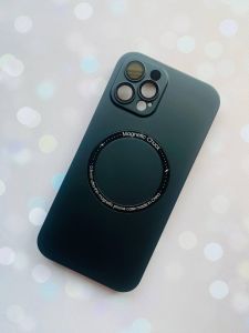 Ультратонкий чохол MagSafe на iPhone 12 Pro із додатковим захистом камер :: Чорний