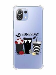 Чохол з потовщеними кутами на Xiaomi Mi 11 Lite :: Коктейлі. Венздей (принт 216)