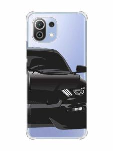 Чохол з потовщеними кутами на Xiaomi Mi 11 Lite :: Авто чорне (принт 232)
