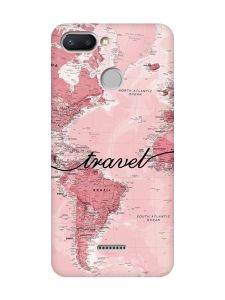 Чохол з рожевими боками на Xiaomi Redmi 6 :: Карта (принт 319)