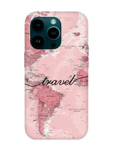 Чохол з бірюзовими боками на Apple iPhone 14 Pro :: Карта (принт 319)