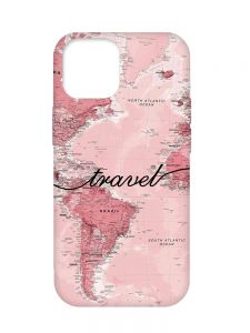 Чохол з бірюзовими боками на Apple iPhone 12 Pro Max :: Карта (принт 319)