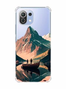 Чохол з потовщеними кутами на Xiaomi Mi 11 Lite :: Човен. Пейзаж (принт 246)