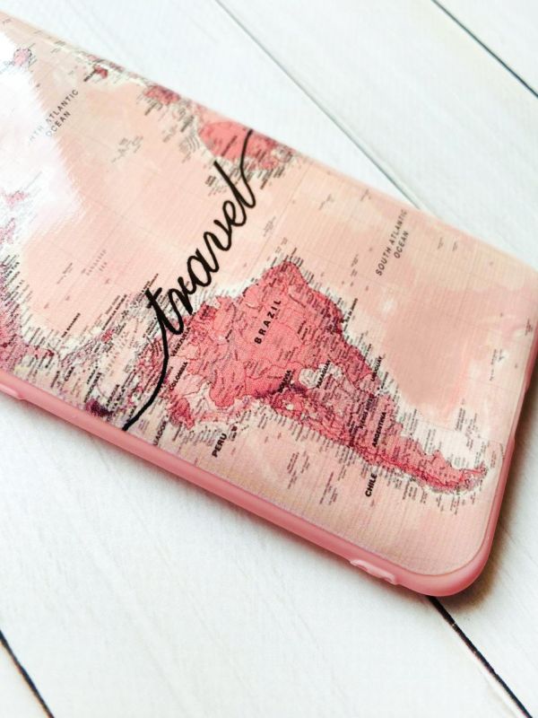 Чохол з рожевими боками на Xiaomi Redmi Note 11 4G :: Карта (принт 319)