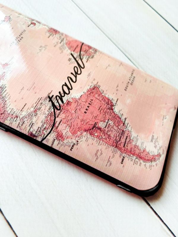 Чохол з чорними боками на Apple iPhone 13 Pro Max :: Карта (принт 319)