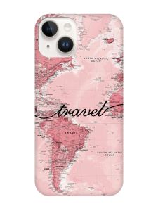 Чохол з чорними боками на Apple iPhone 14 :: Карта (принт 319)