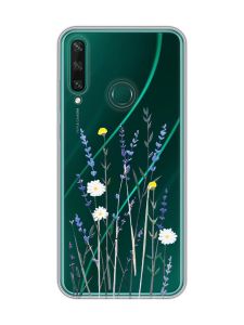 Прозорий чохол на Huawei Y6p :: Польові квіти (принт 270)