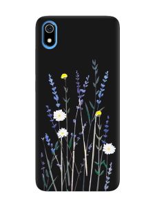 Матовий чорний чохол на Xiaomi Redmi 7A :: Польові квіти (принт 270)