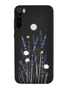 Матовий чорний чохол на Xiaomi Redmi Note 8T :: Польові квіти (принт 270)