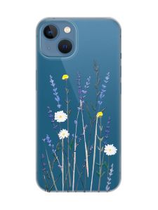 Прозорий чохол на Apple iPhone 13 :: Польові квіти (принт 270)