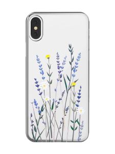 Прозорий чохол на iPhone X / XS :: Польові квіти (принт 270)