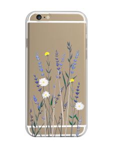 Прозорий чохол на iPhone 6/6s :: Польові квіти (принт 270)