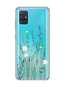 Прозорий чохол на Samsung Galaxy A51 :: Польові квіти (принт 270)