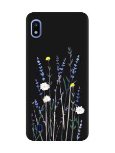 Матовий чорний чохол на Samsung Galaxy A10 (2019) A105 :: Польові квіти (принт 270)
