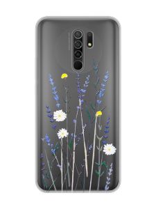 Прозорий чохол на Xiaomi Redmi 9 :: Польові квіти (принт 270)