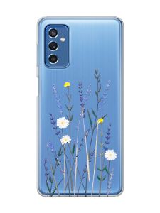 Прозорий чохол на Samsung Galaxy M52 :: Польові квіти (принт 270)