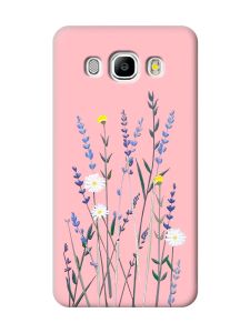 Матовий рожевий чохол на Samsung Galaxy J5(2016) J510 :: Польові квіти (принт 270)
