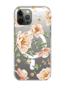 Магнітний чохол на iPhone 12 Pro Max із підтримкою MagSafe :: Квіти пастельні (принт 277)