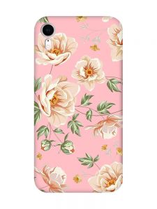 Матовий рожевий чохол на Apple iPhone XR :: Квіти пастельні (принт 277)