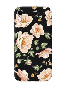 Матовий чорний чохол на Apple iPhone XR :: Квіти пастельні (принт 277)