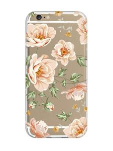 Прозорий чохол на iPhone 6/6s :: Квіти пастельні (принт 277)
