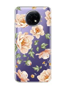 Прозорий чохол на Xiaomi Redmi Note 9T/Redmi Note 9 5G :: Квіти пастельні (принт 277)