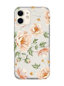 Прозорий чохол на iPhone 12 mini :: Квіти пастельні (принт 277)