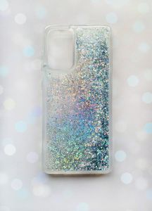 Чохол з плаваючими блискітками на Samsung Galaxy A52 Срібний