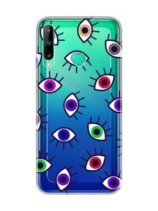Прозорий чохол для Huawei P40 lite E / Y7p  :: Різнокольорові очі (принт 336)