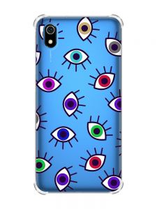 Чохол з потовщеними кутами для Xiaomi Redmi 7A :: Різнокольорові очі (принт 336)