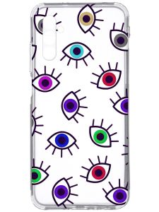 Прозорий чохол на Samsung Galaxy A34 5G/A346 :: Різнокольорові очі (принт 336)