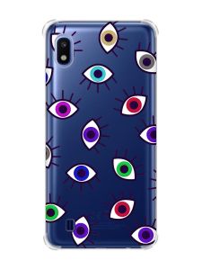 Чохол з потовщеними кутами на Samsung Galaxy A10 (2019)/A105 :: Різнокольорові очі (принт 336)