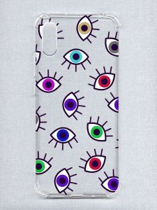 Чохол з потовщеними кутами на Xiaomi Redmi 9A :: Різнокольорові очі (принт 336)