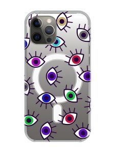 Магнітний чохол на iPhone 12 Pro Max із підтримкою MagSafe :: Різнокольорові очі (принт 336)