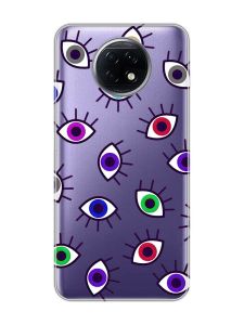 Прозорий чохол на Xiaomi Redmi Note 9T/Redmi Note 9 5G :: Різнокольорові очі (принт 336)