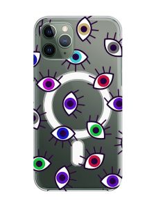 Магнітний чохол на iPhone 12/12 Pro із підтримкою MagSafe :: Різнокольорові очі (принт 336)