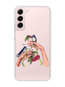 Прозорий чохол на Samsung Galaxy S22 :: Ластівки (патріотичний принт 15)
