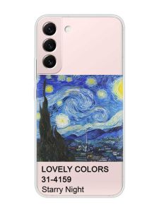 Прозорий чохол на Samsung Galaxy S22 :: Зоряна ніч (принт 74)