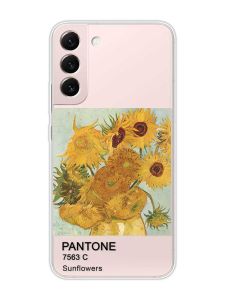 Прозорий чохол на Samsung Galaxy S22 :: Соняхи (принт 81)