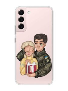 Прозорий чохол на Samsung Galaxy S22 :: Подарунок Перемога (патріотичний принт 178)