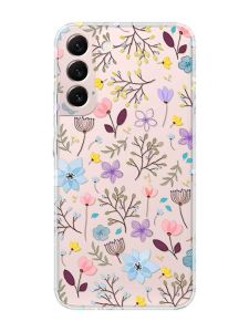 Прозорий чохол на Samsung Galaxy S22 :: Квітковий фон (принт 267)