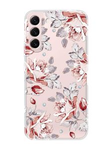 Прозорий чохол на Samsung Galaxy S22 :: Фон Троянди (принт 273)