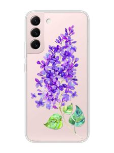 Прозорий чохол на Samsung Galaxy S22 :: Гілочка бузку (принт 280)