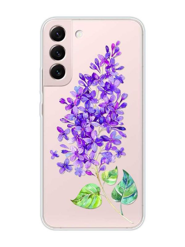 Прозорий чохол на Samsung Galaxy S22 :: Гілочка бузку (принт 280)