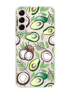 Прозорий чохол на Samsung Galaxy S22 :: Авокадо і кокос (принт 303)