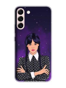 Чохол на Samsung Galaxy S22 :: Дівчина з косичками. Венздей (принт 208)