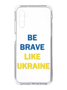 Прозорий чохол на Samsung Galaxy A34 5G/A346 :: Сміливість (патріотичний принт 5)